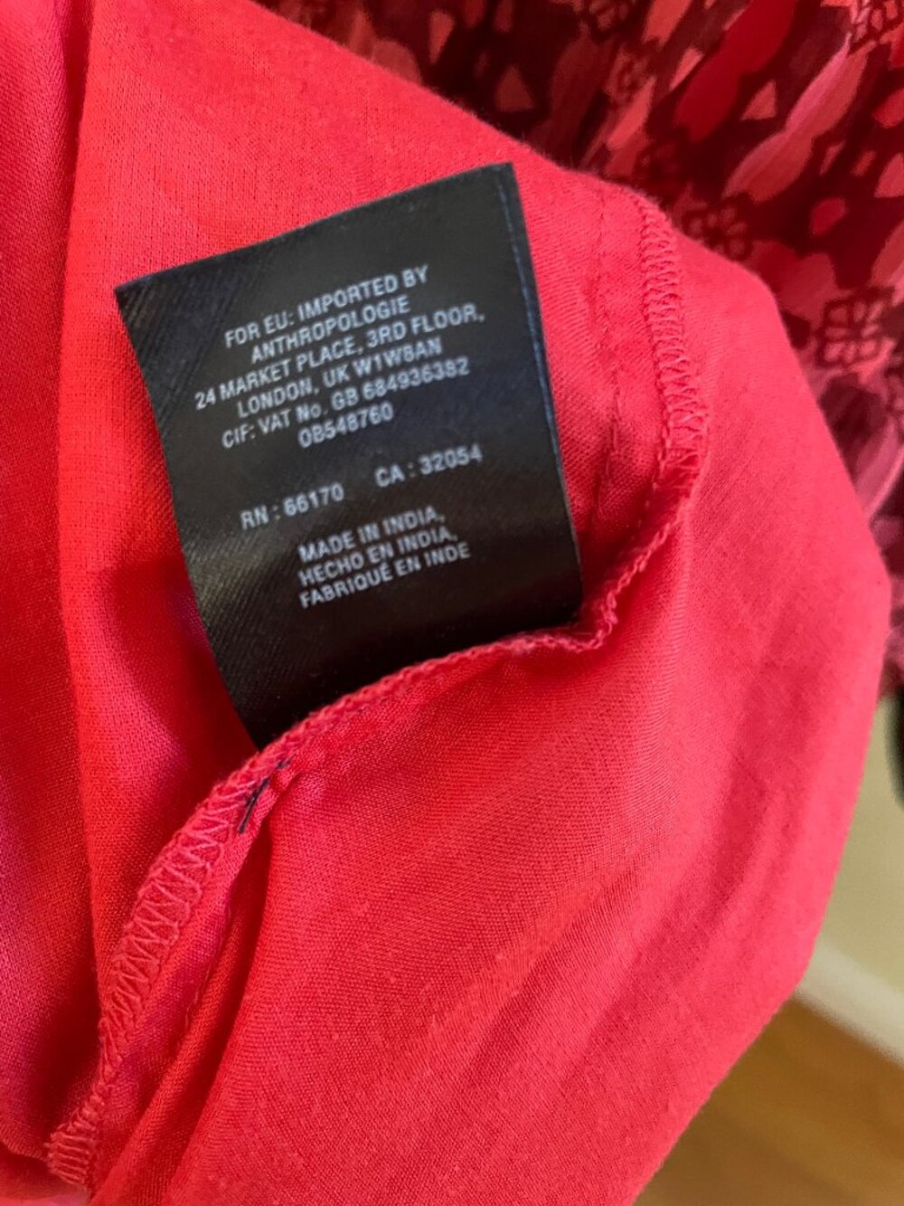 Anthropologie Maeve Canna Swing Dress Red w/removable slip Size 0 EUC - Picture 15 of 16